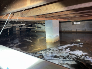 standing water in crawl space, home inspection Murfreesboro TN